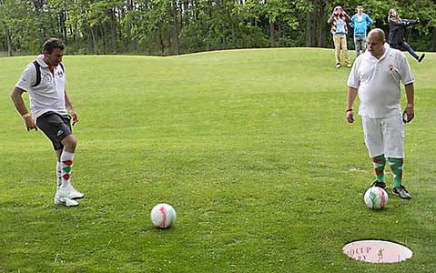 Footgolf hole.