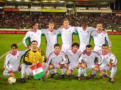 Het Hongaarse team van 20 november 2002 (1-1 tegen Moldavië)