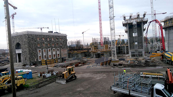 Puskás Stadion 52 okt 2017 opbouw.