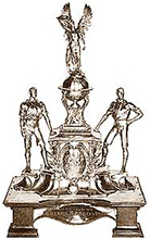 De Wisselbeker 1908 voor Groot-Brittannië.