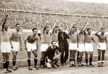 Italië, de Olympische Kampioen 1936 in Berlijn.