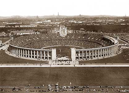 Het Olympisch Stadion in Berlijn.
