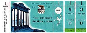 Ticket Hongarije-India 26-8-60