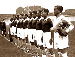 Het team van Nederlands Oost-Indië.