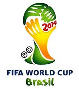 Het Logo van de Wereldbeker Brazilië 2014