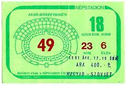 Hongarije-Sovjet-Unie 17-4-1991