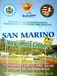 San Marino-Hongarije 11-6-2003