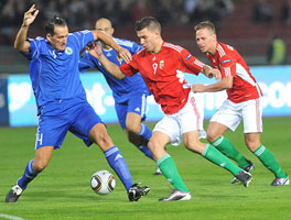 Szalai in actie.