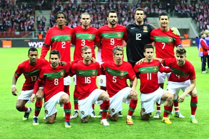 Portugal Europees 4de in 2012.