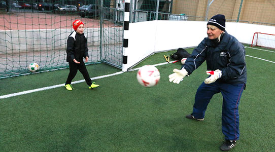 Bauer Istvanné coaching de jeugd. 