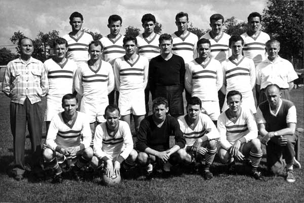 Bukovi Márton, als raadgever bij Ferencváros in 1959.