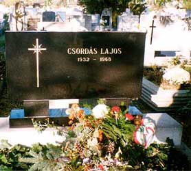 Csordás Lajos' graftombe in Budafok.