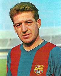 Zoltán in de trui van Barcelona FC. 