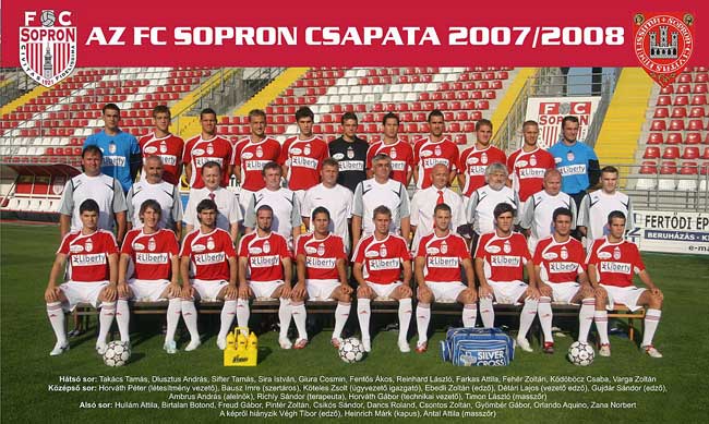 Détári als trainer bij Sopron FC in 2007