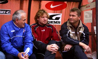 Détári als trainer bij Nyíregyháza Spartacus Football Club.