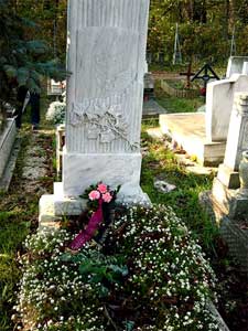 Het graf van Eisenhoffer József op het Farkasréti kerkhof in Budapest.