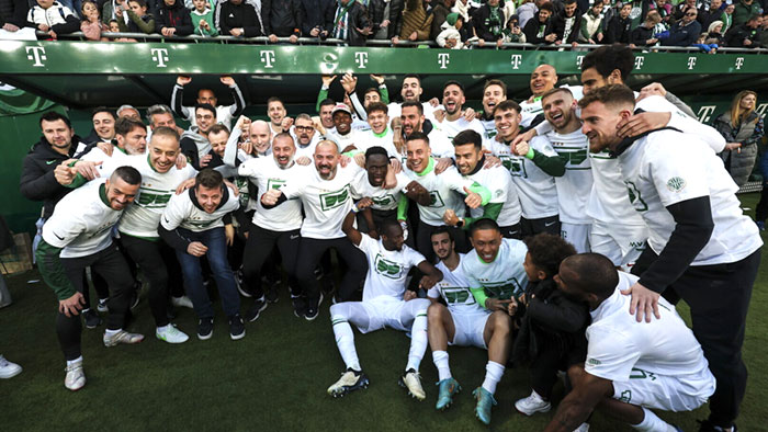 FERENCVÁROSI TC kroonde zich voor de 35ste mal tot Kampioen van Hongarije.