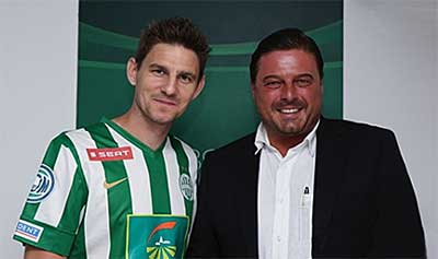 Terugkeer naar Ferencvarosi TC op 9 juli 2014. 