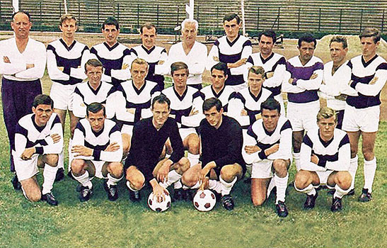 Göröcs bij Újpest Dózsa, het legendarische team eind jaren '60