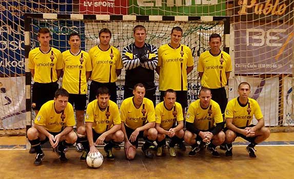 Juhár Tamás en Fehér Csaba bij het Masterplast team in 2013.