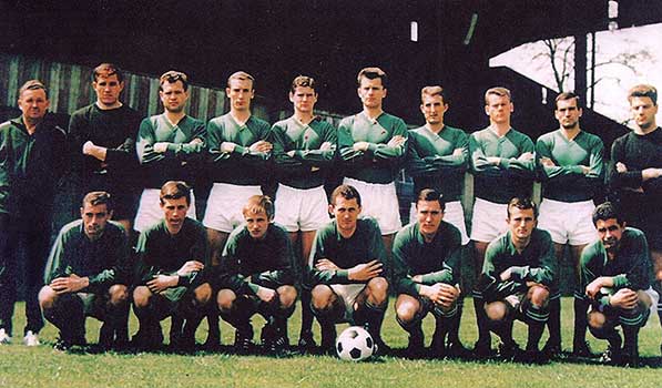 Het team van Ferencvárosi TC 1968