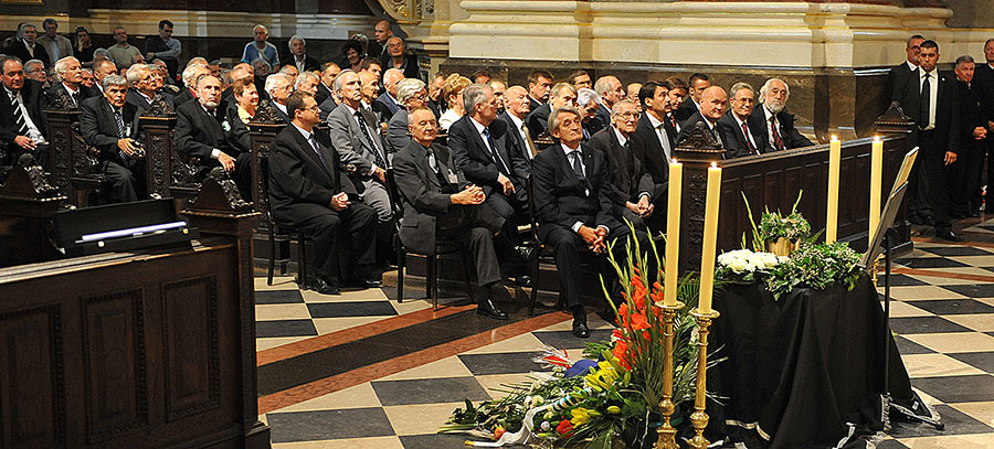 Kerkdienst herbegrafenis Kocsis Sándor.