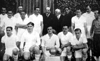 Kohut Vilmos met Olympique de Marseille Bekerwinnaar van Frankrijk in 1935.