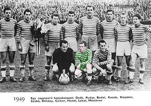 Kampioen 1949 Ferencváros.