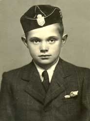Een jeugdfoto van Mátrai Sándor.