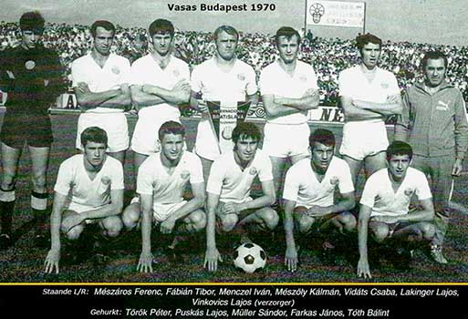 Vasas Budapest 1970.