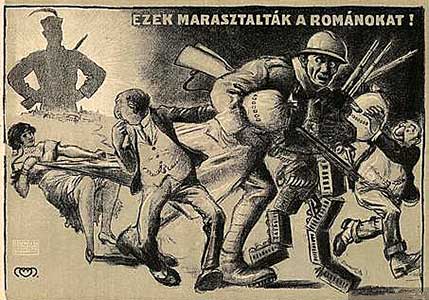 Een antisemitische poster uit 1935.