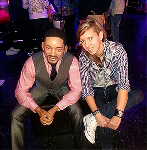 ...en met Will Smith bij Mme Tussaud in november 2014.