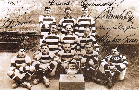 De team van Ferencvárosi TC in 1908.