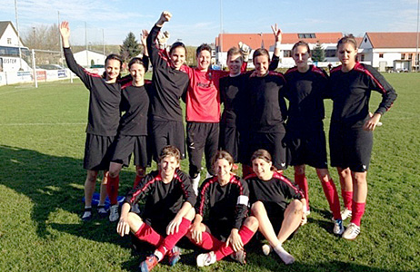 ...bij FC Südburgenland (staande 3de van links)...