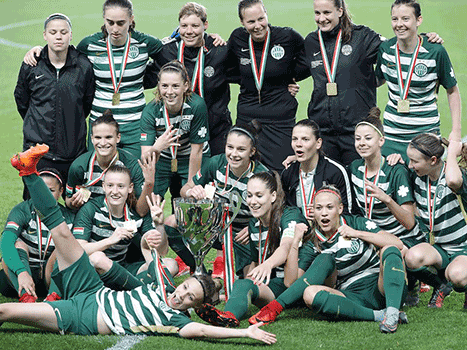 ...en daarnaast met de club Ferencvárosi TC nõi met dezelfde Beker in 2018.