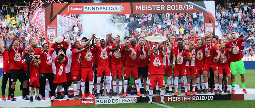 FC Red Bull Salzburg Kampioen van Oostenrijk 2019.