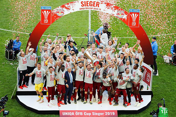 FC Red Bull Salzburg winnaar Beker van Oostenrijk 2019.