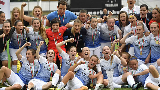 MTK op 1 juni 2018 winnaar van de Beker van Hongarije met 1-2 tegen Ferencváros.