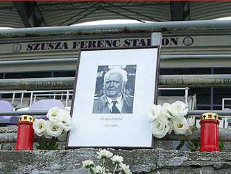 Begrafenis van Szusza Ferenc.