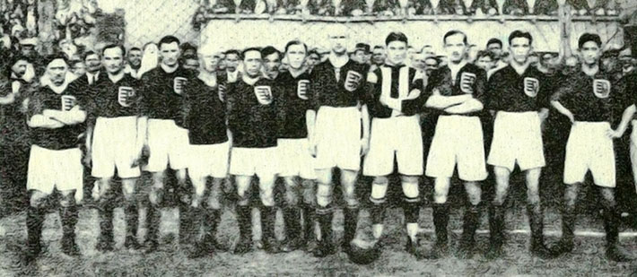 Hongarije - Duitsland 1921 (3-0).