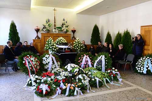 Verebes József samen met zijn vrouw Marika op 13 januari 2016.