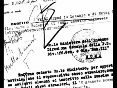 Fragment van het Italiaans uitwijzingsbevel