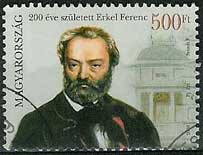 Postzegel 4 Hongarije Erkel Ferenc.