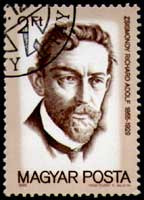 Hongaarse postzegel van ZSIGMONDY Richárd