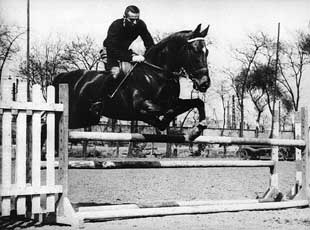 ...tijdens de training voor de jumping