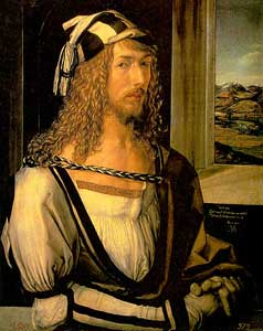 Dürer Alfred, zelfportret (1498).