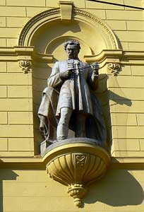 Erkel Ferenc standbeeld in Szeged.