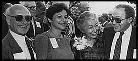 Milton Friedman, Janet, Rose en David.