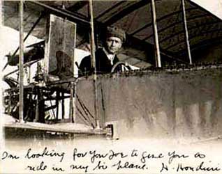Houdini als piloot.