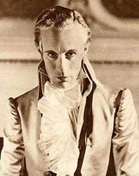 Leslie Howard als de 'Scarlett Pimpernel'.